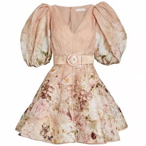 Authentic Zimmermann Bonita Silk mini dress size 1